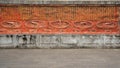 Mural inscription explaining the five cannons of Xiuying fort in Haikou Hainan China