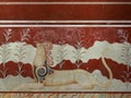 Mural At Knossos Crete Greece