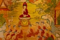 Mural mythology buddhist religion on wall