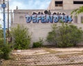 Mural on the outside of Crossfit 214, a crossfit gym on Ross Avenue in Dallas, Texas.