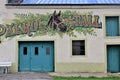 Mural painted by Alain Welter in Koler, Luxembourg Royalty Free Stock Photo