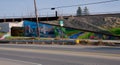 Mural painted on train trestle