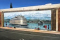 Mural Kalakala Ferry, Port Angeles, Washington