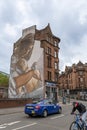 Mural painting St Enoch and Child Glasgow