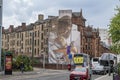 Mural painting St Enoch and Child Glasgow