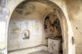 Mural painting 13th century, David Gareja and Udabno monastery Royalty Free Stock Photo