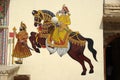 Mural painting in Udaipur, Rajasthan Royalty Free Stock Photo