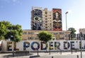 Mural paintings of D Face, en Obey Shepard Fairey, in Malaga Soho, art district, Andalusia, Spain