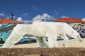 Polar bear mural in Iqaluit, Nunavut