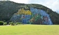 The Mural of Prehistory in the cuban Vinales