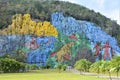 The Mural of Prehistory in the cuban Vinales