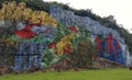 Mural-of-prehistory Vinales, Cuba