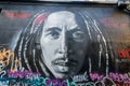 Mural of Bob Marley Royalty Free Stock Photo