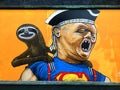 Mural of Sloth from the 1985 Goonies Movie
