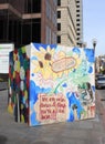 Black Lives Matter Mural, Downtown Columbus, Ohio Royalty Free Stock Photo