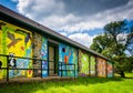 Mural on the walls of a building at Druid Hill Park in Baltimore