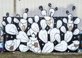 Mural by Will Heron for Tinsel Dallas, a free show given in West Dallas inspired by the `Twelve days of Christmas`.