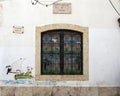 Mural and window of the municipal heritage Alfalma parish center