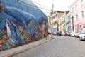 Murales in Valparaiso, Chile Royalty Free Stock Photo