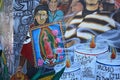 Murals of Balmy Alley, San Francisco, California, USA