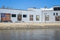 Murals on Beloit Iron Works Building - Wisconsin Royalty Free Stock Photo