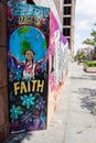 Murals on Boarded Up Windows in Downtown Columbus