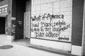 Murals on Boarded Up Windows in the Short North area of Columbus