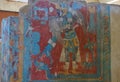 Murals in the Cacaxtla Archaeological Zone, Tlaxcala, Mexico Royalty Free Stock Photo