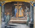 Murals on the Church of the Holy Mother of God, Plovdiv, Bulgaria.