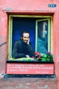 Murals dedicated to the giournalist peppino impastato