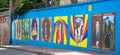Murals of history in Bogota Colombia