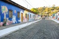 Murals on homes at Conception de Ataco in El Salvador