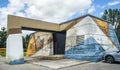 Murals inspired by the theme of water and the history of Pointe Claire , Montreal, Quebec