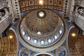 Murals, mosaic and paintings on the ceiling of the Saint Peter b Royalty Free Stock Photo