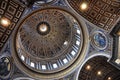 Murals, mosaic and paintings on the ceiling of the Saint Peter b Royalty Free Stock Photo