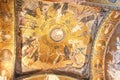 Murals under the dome in the Church of the Holy Savior Outside the Walls