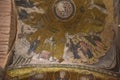 Murals under the dome in the Church of the Holy Savior Outside the Walls. Second name of it now is The Kariye Museum in Istanbul,