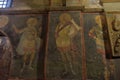 Murals under the dome in the Church of the Holy Savior Outside the Walls. Second name of it now is The Kariye Museum in Istanbul,