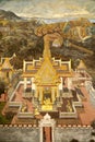 Murals at Wat Phra Kaew Royalty Free Stock Photo