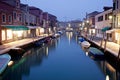 Murano island at night, Royalty Free Stock Photo