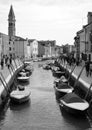 Murano island, view on the canal in the middle of the city