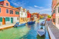 Murano islands with water canal