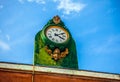 MURANO, ITALY - AUGUST 19, 2016: Famous architectural monuments and colorful facades of old medieval buildings close-up Royalty Free Stock Photo