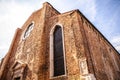 MURANO, ITALY - AUGUST 19, 2016: Famous architectural monuments and colorful facades of old medieval buildings close-up Royalty Free Stock Photo