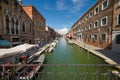 Murano, Italy - August 27, 2013: Tourist visiting famous Murano island, in Venice, Italy.