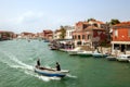 A view of channel on Murano island from Ponte Longo