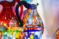 Murano vases and drinking glasses