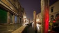 Murano Venice by night Royalty Free Stock Photo