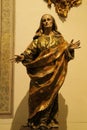 Virgin Mary sculpture in a church