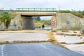 Murcia, Spain, September 13, 2019: Floods and damages caused by torrential rain on September 13th in Murcia, Spain